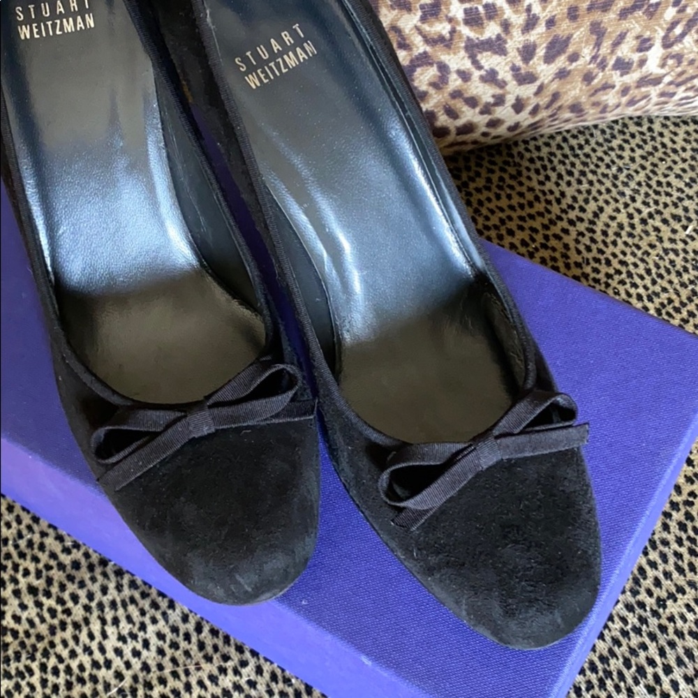Stuart Weitzman black suede pumps size 9